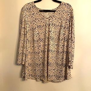 Adrianna Papell Top 3/4 Length Sleeve Size 2X